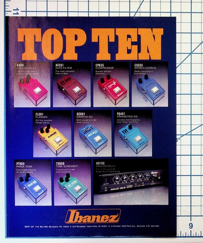 Ibanez top ten vintage guitar - ibanez,