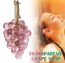 Handmade Grapes Cluster Shaped Soaps,Grape Soap on a Rope,Cold Process Bath Soap
