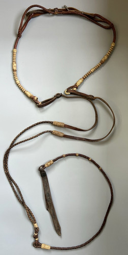 Vtg braided leather - braided,