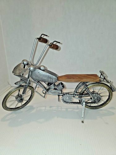 Motorcycle chopper sculpture - motorcycle,