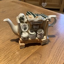 Vintage Portmeirion Botanical Garden miniature Teapot 'China stall'  Paul Cardew