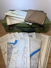 WW2 RAF War Maps In Old Green