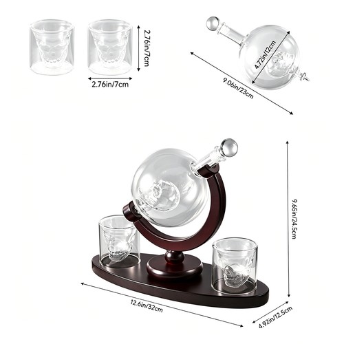 Glass crystal whiskey decanter - whiskey,
