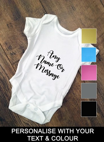 Personalised baby bodysuit - personalised,