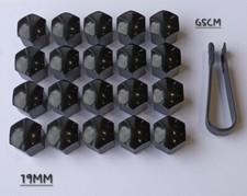 19mm Black Wheel Nut Bolt
