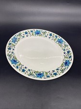 Retro Midwinter Spanish Garden Ceramic Oval Steak Plate Marquis of Queensberry