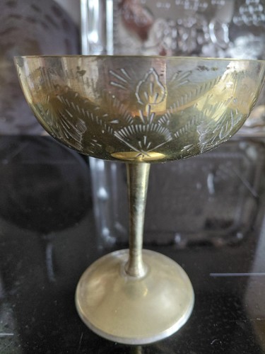 Vintage indian etched brass - vintage, /