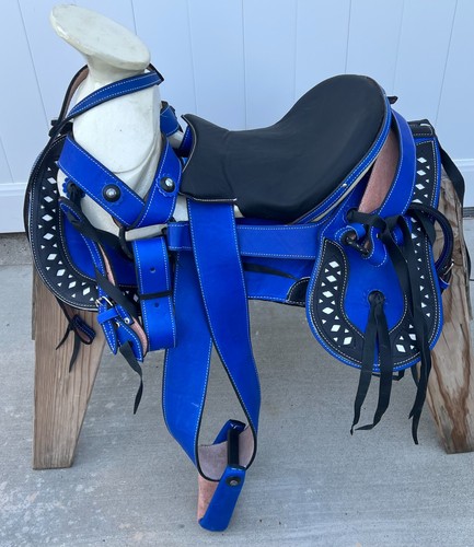 Black and blue charro - and,