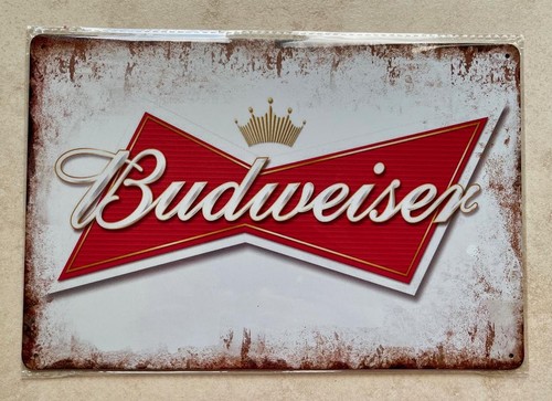 Budweiser beer metal plaque - budweiser,