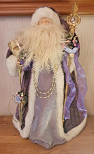 Vintage Father Christmas Luxury Large Santa Clause Tree Topper.