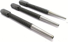 3Pc STEEL NAIL PUNCH SET Remover Tool 1/16" 3/32" 1/8" 1.5 2 3mm Small-Large
