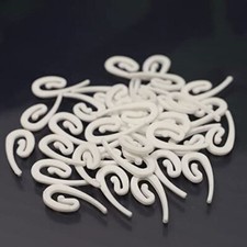 CURTAIN HOOKS 100 PIECES WHITE