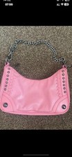 Zara Pink Studded Chain Strap Handbag Bag 10 x 7 inches Great Condition