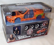 Fast & Furious Brian & Toyota Supra Orange 1-24 Model Kit Jada 30699 RBBB