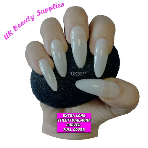 600 extra long stiletto almond - long, stiletto/almond