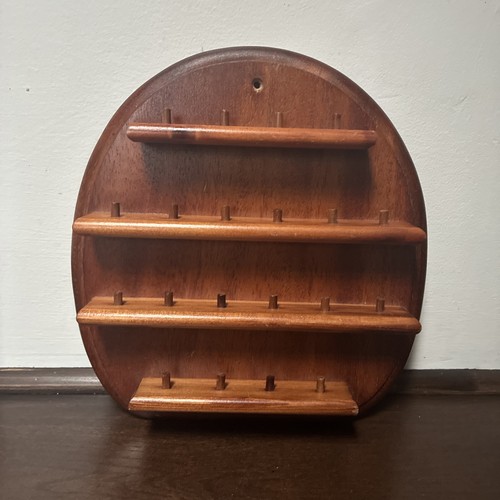 Wooden thimble display rack - wooden,