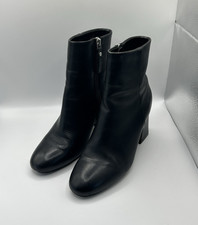 Topshop Women's Black Leather