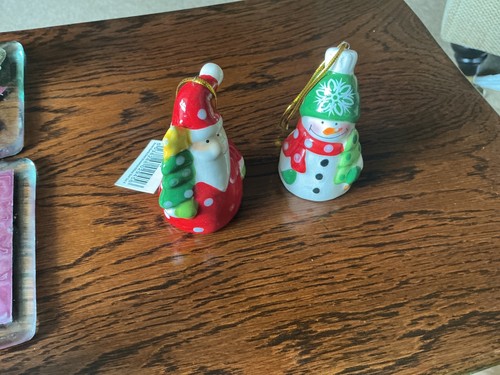 Santa and snowman ceramic - santa,