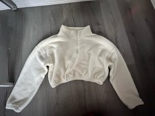 White Faux Fur Cropped Jacket