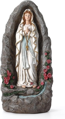 Our lady lourdes statue - lady,