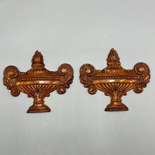 Pair urn decorative mouldings - pair,