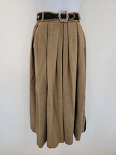Vintage Skirt Brown Midi Size