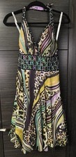 Stunning Tony Bowls Embellished Halter-neck Gala Dress UK Size 14. Worn Once