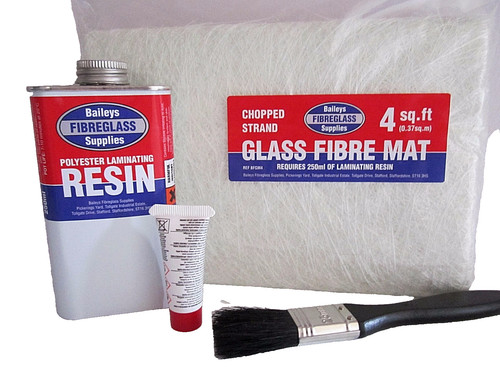 Fibreglass repair kit fast - repair,