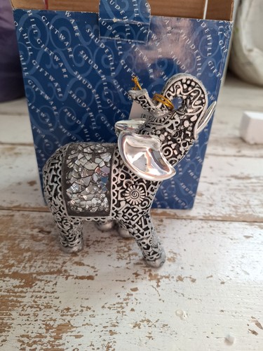 Metal elephant figurine - metal,