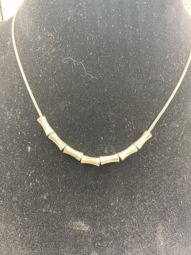 Necklace silver tone - necklace,