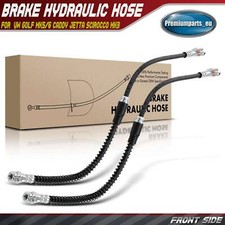 2x Brake Hoses Front for VW