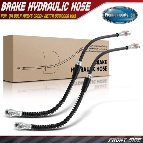 Brake hoses front - 2x, for