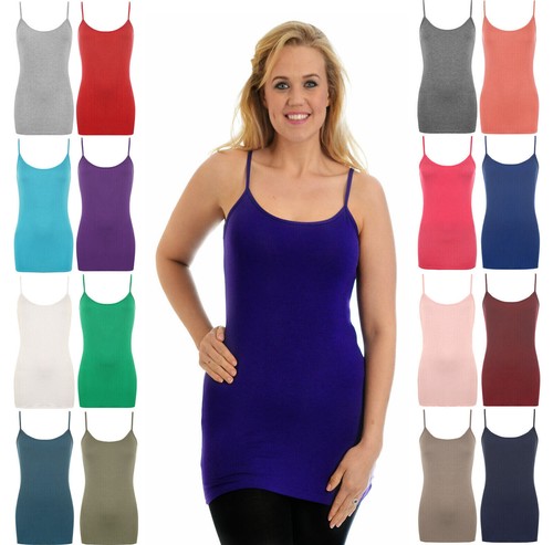 Ladies long vest top - long,