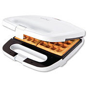 American Motorhome RV 110v Rival White 2 Square Belgian Waffle Maker