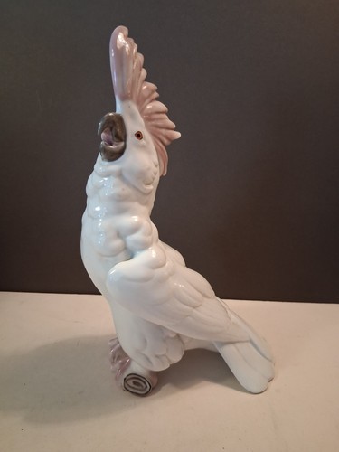 White porcelain cockatiel - white,