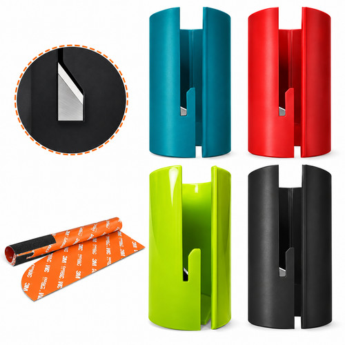 Sliding wrapping paper cutter - wrapping,