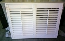 PLANTATION SHUTTERS White 88 X 118.5 cms ONE SET
