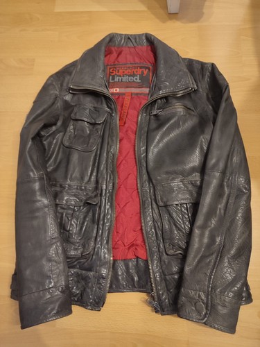 Mens superdry distressed - distressed, black