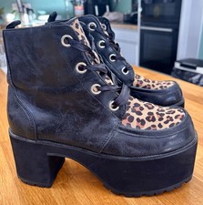 T.U.K. Leopard Print Platform