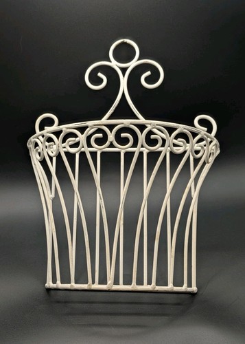Vintage metal wire basket wall - vintage,