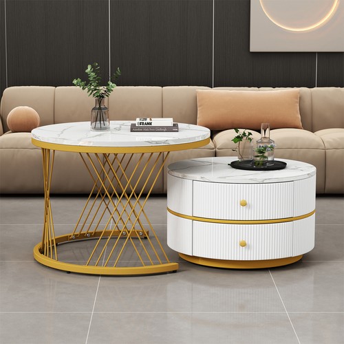 Round nesting coffee table - nesting,