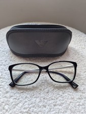 Emporio Armani Plastic Black Glasses Frames Designer Eyeglasses