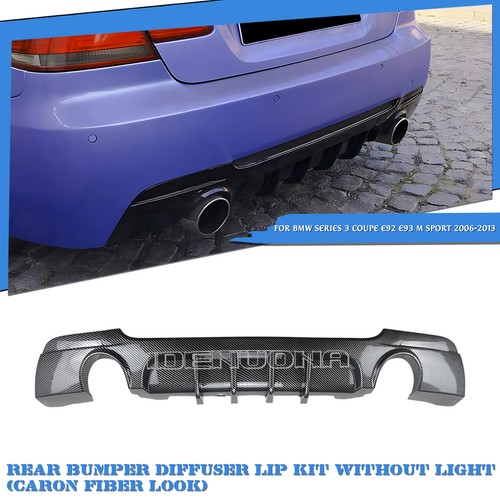 Car carbon look rear lower - car,