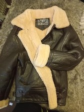 Real shearling ww2 leather