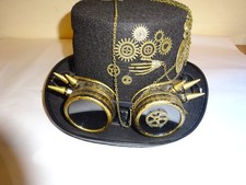 Steampunk Hat  Women Men Classic Gothic Hat for Halloween  Dress up Goth