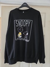 Snoopy Black Sweatshirt Size