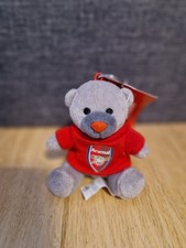 Arsenal Football Club Teddy Bear Key Ring 4" With Tag Home Win Bag Buddy