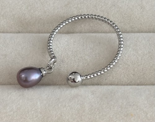 Peacock baroque pearl - pearl, open