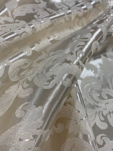 Classic ivory damask polyester - damask,
