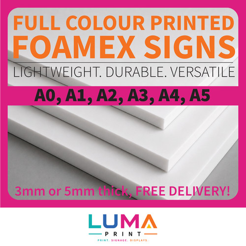 Printed foam board - printed, full